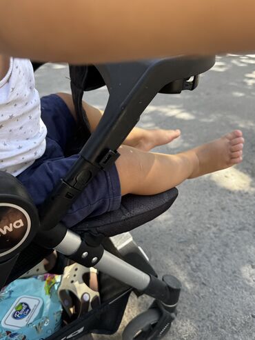 Коляски: Коляска, цвет - Черный, Б/у — 6