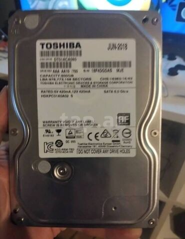 200 manatliq plansetler: Original Toshiba 500 GB HDD satılır. (tam islekdir) Qiymet 20 AZN Hdd