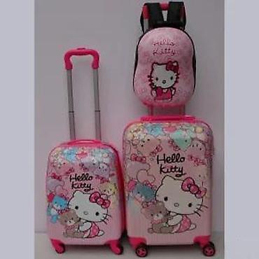 Rančevi, torbe i koferi: Hello Kitty set kofera i rančića za decu - Set od 3 dela: veliki — 19