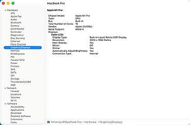 Ноутбуки Apple (MacBook): Apple M1 Pro, ОЗУ, RAM: 32 ГБ — 7