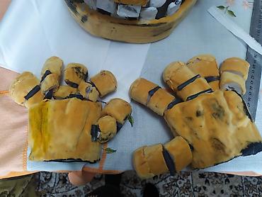 Карнавальные костюмы: Крафтовая маска-аниматроника в стиле кролика (жёлтая), для косплея и — 8