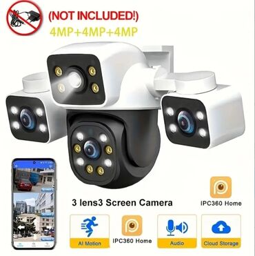 mikrofonlar: VİDEO MÜŞAHİDƏ KAMERASI - 12 MP 3 kameralı FHD çəkiliş 3 kameranıda lalafo.az -da mikrofonlar: VİDEO MÜŞAHİDƏ KAMERASI - 12 MP 3 kameralı FHD çəkiliş 3 kameranıda