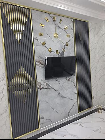 dekorativ panel: Marmar effektli interyer dekoru və divar panelləri – dizayn və — 8