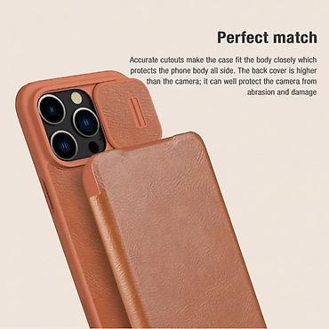 Maske i futrole za telefone: Maska Nillkin Qin Pro za iPhone 15 Pro Max 6.7 crna. Ova maska je — 12