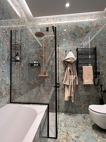 Душевые перегородки и ограждения: Стеклянные конструкции на заказ Душевые кабины, перегородки, перила — 7