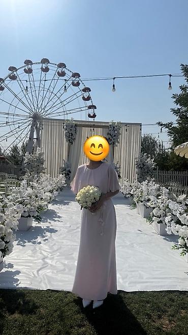 Платье вечернее/для подружки невесты, нежно‑розовое, длина макси at lalafo.kg Платье вечернее/для подружки невесты, нежно‑розовое, длина макси
