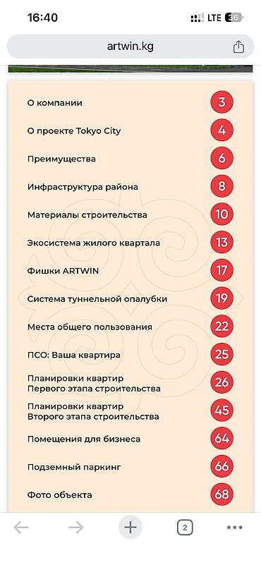 застройщики бишкек: Строится, Элитка, 2 комнаты, 79 м² — 10