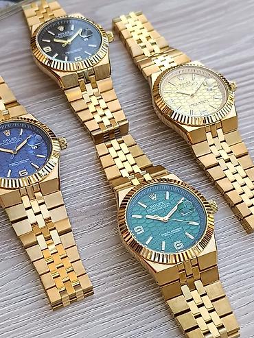 Aksesuarlar: Yeni, Qol saatı, Rolex, rəng - Yaşıl — 9