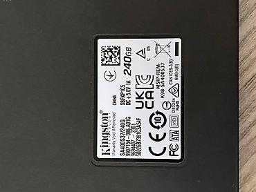 dvd ssd: Daxili SSD disk Kingston, 240 GB, 2.5", İşlənmiş — 3