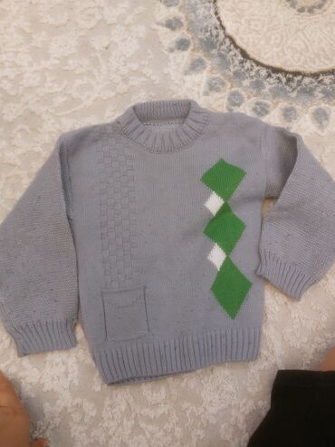 Cinslər və şalvarlar: Uşaq üçün denim şalvar dəsti - 4 fərqli model: 1) Tünd mavi, yarı — 8