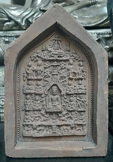 Figure: Original hand pressed Terracotta Buddha. Made in the 11th to 12th — 2
