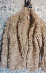 женские шубы турецкого производства: Шуба, L, цвет - Бежевый
