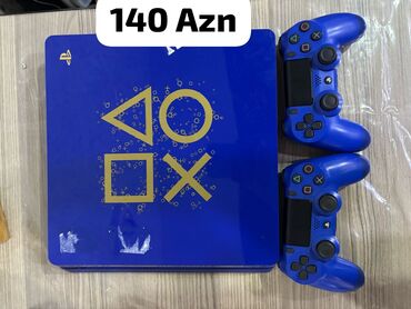 PS4 (Sony Playstation 4): Aynur92👑 Qiymet *140 Azn* PlayStation 4 slim satilir 2 dualshock