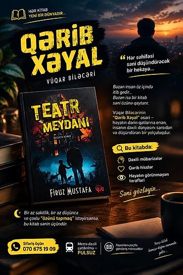 manqa kitab: Məhsul: Kitab – “Teatr Meydanı” Müəllif: Firuz Mustafa Janr: Detektiv — 3