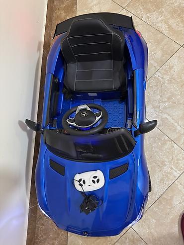 mini mercedes: Uşaq üçün elektrikli minik avtomobili – Mercedes üslubunda, mavi rəng — 6