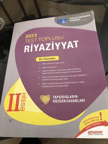 azerbaycan dili test banki 2 ci hisse cavablari 2001: Riyaziyyat 2ci hisse test toplusu