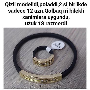Bijuteriya dəstləri: Zərgərlik aksesuarları seçimi - Xupinq qolbaq: Rus qızılına bənzəyən — 22