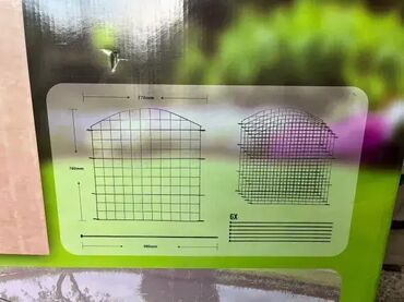Oprema za kućne ljubimce: Komplet od 5 elemenata ograde; Dimenzije: V x Š = 78 x 77 cm; Potpuno — 4