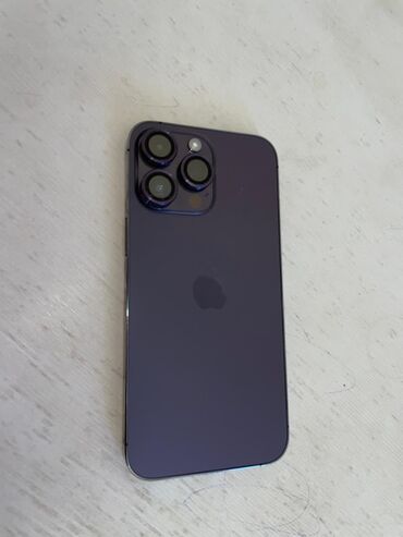 айфон 14 про макс цена джалал абад: IPhone 14 Pro Max, Колдонулган, 256 ГБ, Deep Purple, Заряддоочу түзүлүш, 86 %