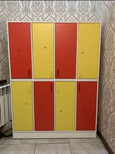 Шкафы для раздевалки: Шкаф для раздевалки, Новый, ЛДСП — 10