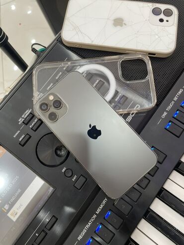 телефоны philips кнопочные: IPhone 12 Pro, Б/у, 256 ГБ, Графит, Чехол, 76 %