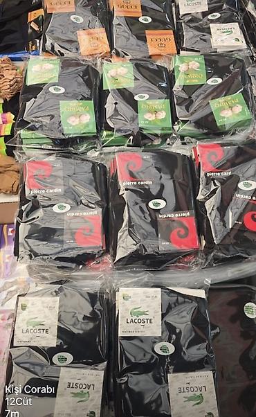 kisi alt geyimleri: Kişi corabları – 12 cütlük paket - Modellər: Lacoste, Pierre Cardin — 1