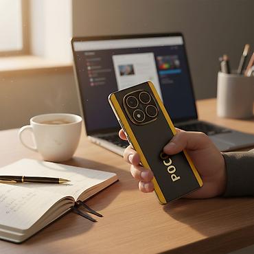 cyber: Poco X7, Б/у, 512 ГБ, цвет - Черный, 2 SIM, eSIM — 1