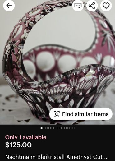 Kante: Korpa rucni rad,Nachtmann kristal,led kristal Nemacka iz 70ih — 2