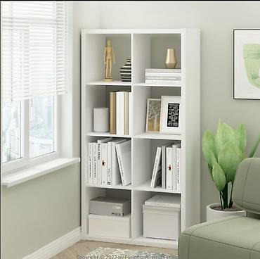 study table: Белый модульный стеллаж на 8 ячеек - Форм‑фактор: прямоугольный — 1