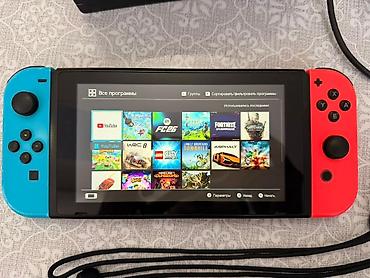 Nintendo Switch OLED: Nintendo Switch (не OLED), неоново‑красный/синий Торг или обмен — 2