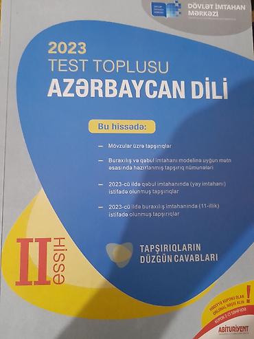 rus dilinde kitablar: Azərbaycan dili Testlər 11-ci sinif, DİM, 2-ci hissə, 2023 il — 1
