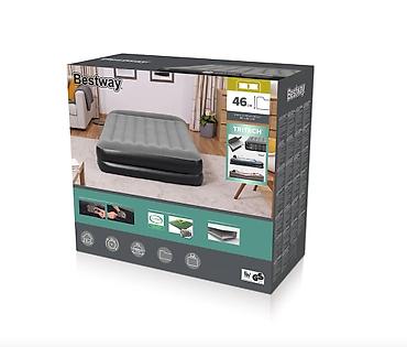 mat: Двухместный надувной матрас Bestway 67403 (203x152x46 см) со — 4