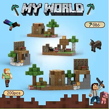 Игрушки: 🧲 Магнитные кубики Minecraft 216 шт + 6 минифигурок- 1850 сом 200 шт — 2