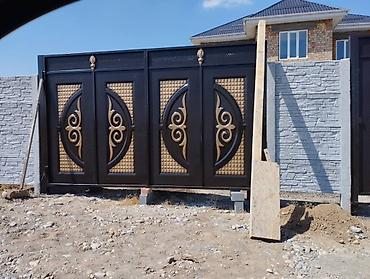 Откатные ворота: Ворота Ворота Распашные, Штампованный Кыргыз оймо баардык турун — 7