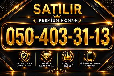operatör: Premium mobil nömrə – 050-403-31-13 - Yadda qalan, asan kombinasiyalı — 1