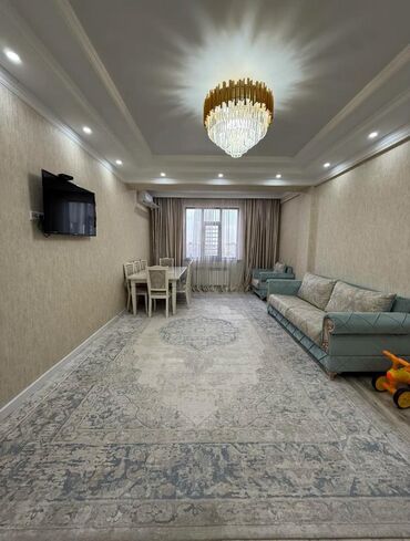 сдается квартира малдыбаева: 2 комнаты, 76 м², Элитка, 7 этаж