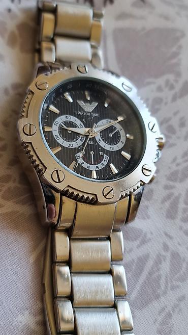 zlatne minduse: Muški analogni ručni sat „WATCH TIME” sa hronograf stilom - Kućište i — 5