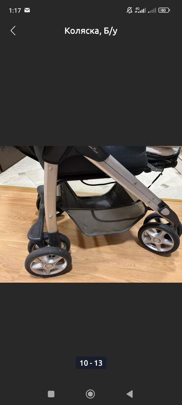 Коляски: Коляска, цвет - Серебристый, Б/у — 10