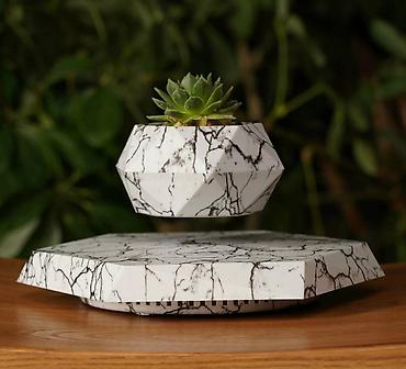Другой декор и предметы интерьера: Левитирующий горшок "Грани" на шестиугольной платформе — 6