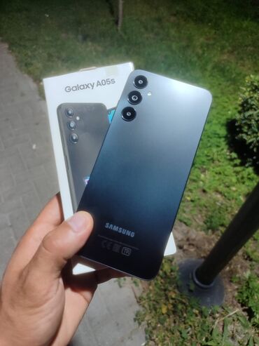 Samsung: Samsung Galaxy A05s, 128 GB, rəng - Qara, Barmaq izi, İki sim kartlı