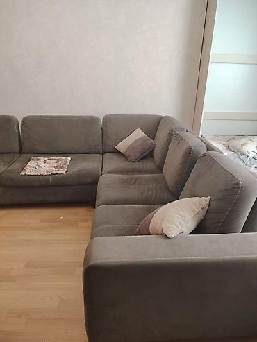 Divanlar: Künc divan, İşlənmiş, Açılmayan, Bazasız, Vеlur parça, Çatdırılma yoxdur — 2