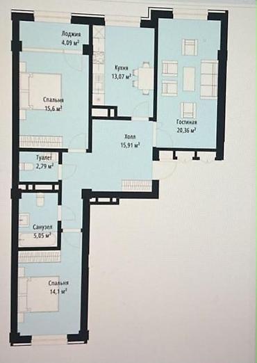 3 комнаты, 94 м², 9 этаж, ПСО (под самоотделку) at lalafo.kg 3 комнаты, 94 м², 9 этаж, ПСО (под самоотделку)