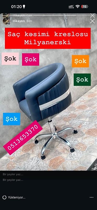 Salon, tibbi mebel: Yeni, Saç kəsimi kreslosu — 1