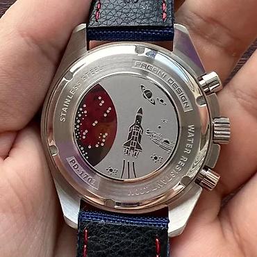 Ručni satovi: PAGANI DESIGN PD-1701 -Plava- Omega Speedmaster Moonwatch Potpuno nov — 6