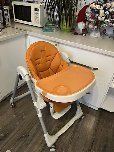 Стульчики для кормления: Стульчик для кормления, Peg perego, Пластик, Другой вид, цвет - Оранжевый — 12