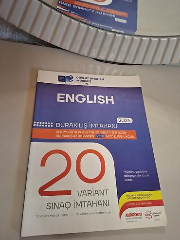 Testlər: Təzədir. İstifadə olunmayıb. Məhsul: “English – Buraxılış İmtahanı — 1