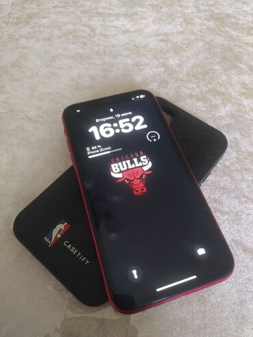 айфон 114: IPhone 11, Б/у, 128 ГБ, Красный, Чехол, 71 %