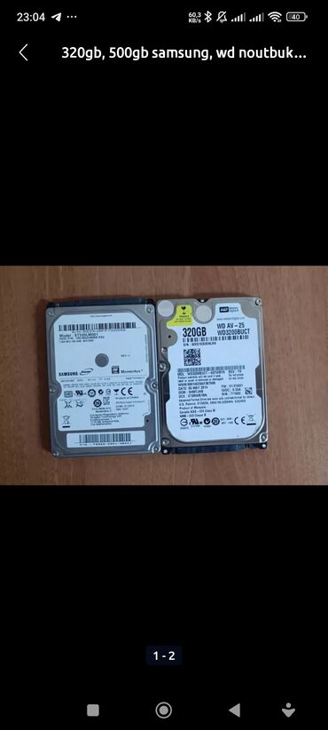 Sərt disklər (HDD): Xarici Sərt disk (HDD) Samsung, 1 TB, 5400 RPM, 3.5", İşlənmiş