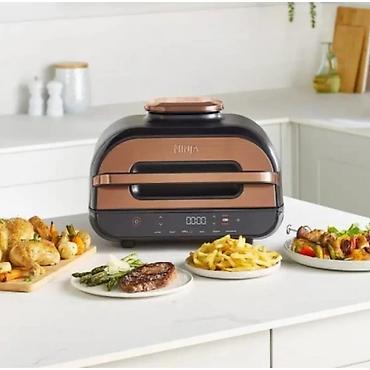 mini led: Ninja Foodi Max Health Grill & Air Fryer AG551EUCP – 2460W, Gold — 1