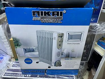 Масляные обогреватели: Масляный обогреватель Кол-во секций: 10 и более, Встроенный вентилятор, Несколько режимов мощности, Отключение при падении — 11